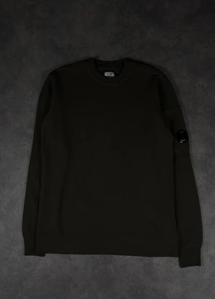 Pull Sans Capuche CP Compagny Kaki | Diagonal Raised Fleece Lens sweat-shirt Taille S, brand: C.P. Company, condition: Very good, size: S, €99.90, €105.60 includes Buyer Protection