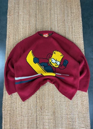 Pull Rare Rouge Bart Simpson Snowboard Ski Trix Vintage Y2K Oversize Taille XL, brand: Vintage Dressing, condizioni: Ottime, taglia: XL, €90.00, €95.20 include la Protezione acquisti Pro