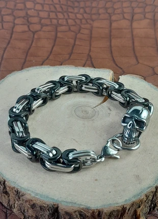 Bracelet tête de mort En acier inoxydable, brand: Punk, condition: New without tags, €8.00, €9.10 includes Buyer Protection Pro