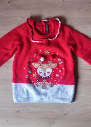 Pull de Noël bébé fille 12 mois, marque: Sergent Major, état: Très bon état, taille: 9-12 mois / 74 cm, 3,00 €, 3,85 € Protection acheteurs (Pro) incluse