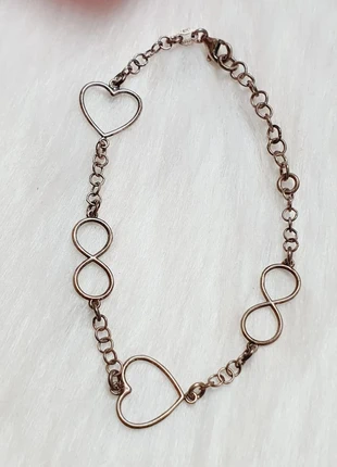 Collier argenté cœur et infini vintage, marque: Vintage Dressing, état: Très bon état, 3,50 €, 4,38 € Protection acheteurs incluse