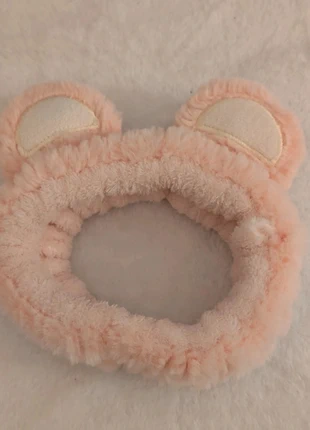 Bandeau/make up en peluche rose avec oreilles – Très bon état, état: Très bon état, 3,00 €, 3,85 € Protection acheteurs incluse
