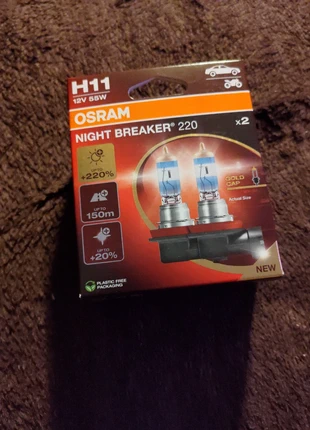 H11 gold cap pair, brand: Osram, condition: New with tags, £12.00, £13.30 includes Buyer Protection