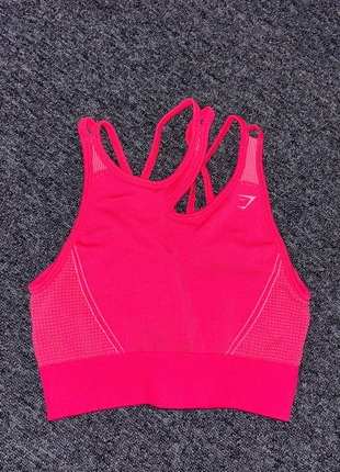 Gymshark roze sporttop, merk: Gymshark, staat: Nieuw zonder prijskaartje, maat: S / 36 / 8, € 9,00, € 10,15 inclusief Kopersbescherming