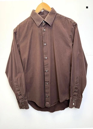Chemise Eden Park marron chocolat – Taille 40 / 15 ¾ – 95% coton, brand: Eden Park, condition: Very good, size: S, €24.90, €26.85 includes Buyer Protection Pro