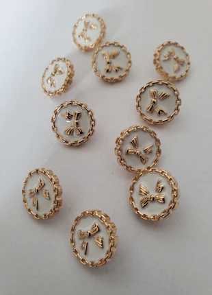 Mercerie couture création lot de boutons en métal 10, marca: Couture, estado: Novo sem etiquetas, €7.00, €8.05 inclui Proteção do Comprador