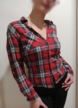 Chemise à carreaux rouge & bleu Primark style grunge Y2K, taille XL, 100% coton, marque: Primark, état: Très bon état, taille: XL / 42 / 14, 4,99 €, 5,94 € Protection acheteurs incluse