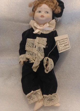 Poupée porcelaine made Italie., marque: Antico Artigianato, état: Satisfaisant, taille: Prématuré, jusqu'à 44cm, 45,00 €, 47,95 € Protection acheteurs incluse