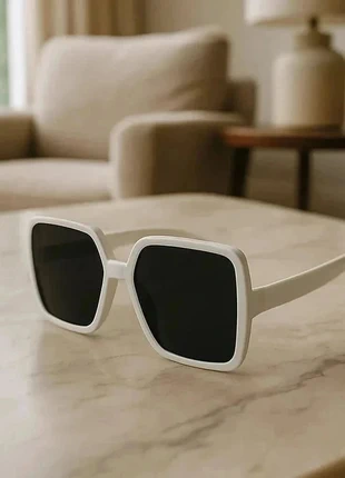 Lunettes de soleil carrées oversize blanc pur – UV400 (5), brand: lunette soleil, condition: New with tags, €4.97, €5.92 includes Buyer Protection Pro