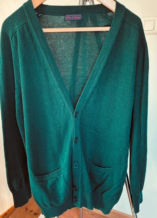 Magnifique gilet en laine neuf vert bouteille, marca: Printemps, estado: Novo sem etiquetas, tamanho: L, €15.00, €16.45 inclui Proteção do Comprador