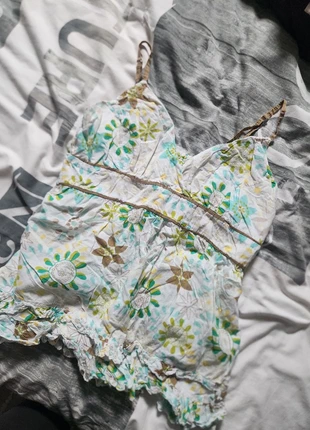 Top bretelles à fleur, brand: Vintage Dressing, condizioni: Ottime, taglia: XL / IT 46 / EU 42, €5.00, €5.95 include la Protezione acquisti