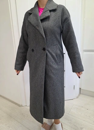 Charcoal Wool Coat., brand: Primark, condition: Very good, size: One size, €10.00, €11.20 includes Buyer Protection
