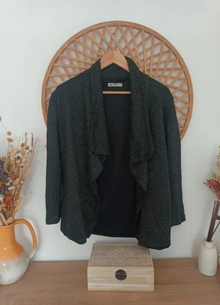 Chaqueta ligera de punto con brillo de la marca Inside. Talla L, estilo fluido y elegante, marque: Inside, état: Très bon état, taille: L / 40 / 12, 6,00 €, 7,00 € Protection acheteurs incluse