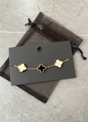 Bracelet trèfle bicolore, marque: HAS.K jewerly, état: Neuf avec étiquette, 7,00 €, 8,05 € Protection acheteurs incluse