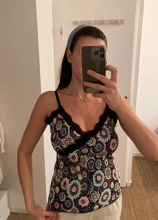 Top à fleurs, état: Très bon état, taille: S / 36 / 8, 3,00 €, 3,85 € Protection acheteurs incluse