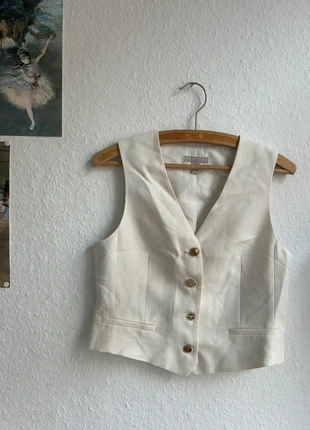 Weste Weiß Damen Vintage H&M, marque: H&M, état: Très bon état, taille: S / 36 / 8, 13,00 €, 14,35 € Protection acheteurs incluse