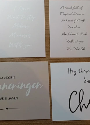 A6 postcards Set van 4, merk: Stickers, staat: Nieuw zonder prijskaartje, € 1,00, € 1,75 inclusief Kopersbescherming Pro