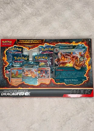 Coffret Pokémon spécial Dracaufeu ex, marke: Pokémon, zustand: Sehr gut, 50,00 €, 53,20 € inklusive Vinted-Käuferschutz