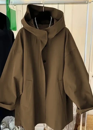 Blazer Femme à Boutonnage Uni avec Poches et Capuche, Taille S, brand: Aesthetic, condition: Very good, size: S / 36 / 8, €49.99, €53.19 includes Buyer Protection