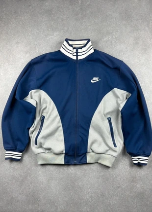 veste Nike vintage bicolore bleu marine gris style sportswear rétro type années 90 / 2000, marque: Nike, état: Très bon état, taille: S, 59,00 €, 62,65 € Protection acheteurs incluse