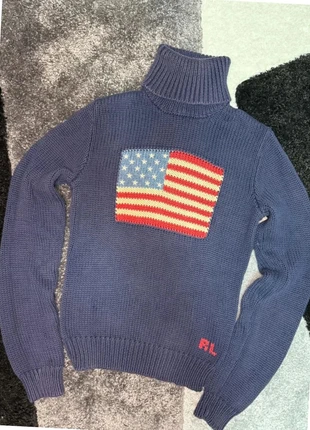 Pull à col roulé Ralph Lauren bleu marine USA., marke: Ralph Lauren, zustand: Sehr gut, größe: S / 36 / 8, 130,00 €, 137,20 € inklusive Vinted-Käuferschutz