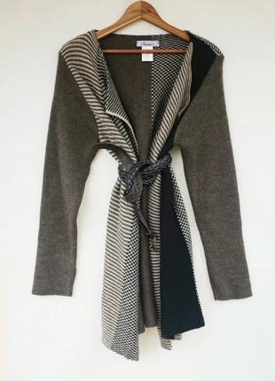 💕 Gilet long / veste en maille made in France, marque: Sharon's, état: Très bon état, taille: Taille unique, 5,00 €, 5,95 € Protection acheteurs incluse