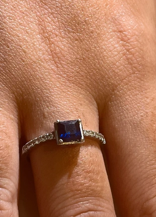 Bague argent, 925 pierre agate bleu taille 56, marke: Argent, zustand: Sehr gut, größe: 63.5 mm / 20.2 mm Ø, 10,00 €, 11,20 € inklusive Vinted-Käuferschutz