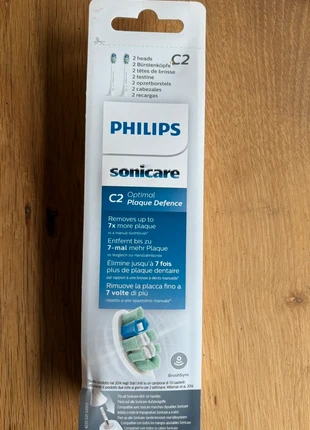 2x Philips Sonicare opzetborstel C2 - Optimal Plaque Defense, merk: Philips, staat: Nieuw met prijskaartje, € 9,75, € 10,94 inclusief Kopersbescherming