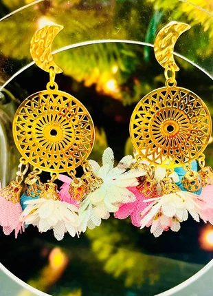 Boucles d’oreilles dorées Mandalas magiques, état: Très bon état, 8,00 €, 9,10 € Protection acheteurs incluse