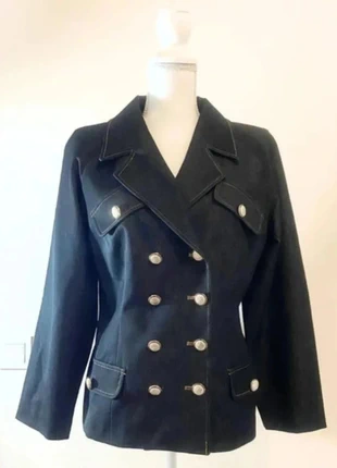 Sendrom - Veste/Blazer en Jean classe avec boutons dorés - Neuve - Style Coquette - 42, brand: sendrom, condizioni: Nuovo con cartellino, taglia: XL / IT 46 / EU 42, €20.00, €21.70 include la Protezione acquisti