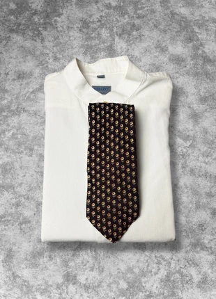 Cravate Cacharel vintage 90s bordeaux à motif fleur brodé viscose/soie made in Italie, brand: Cacharel, condizioni: Nuovo senza cartellino, €11.90, €13.20 include la Protezione acquisti