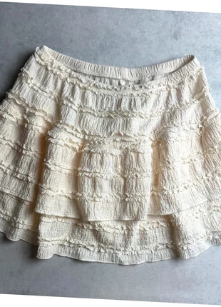 Jupe nude volantée taille S chic bohème été femme, marca: CHIC, estado: Nuevo sin etiquetas, tamaño: S / 36 / 8, 13,00 €, 14,35 € Protección al comprador incluida