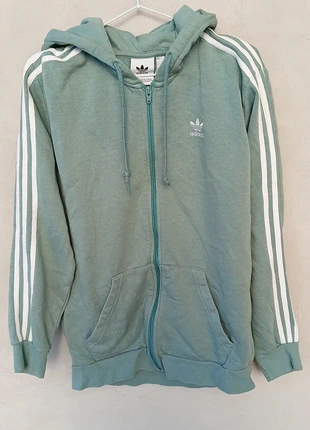 Felpa con zip e cappuccio, uomo, Adidas, tg M, azzurra, turchese, brand: adidas, condizioni: Ottime, taglia: M, €30.00, €32.20 include la Protezione acquisti