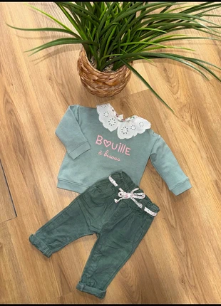 ensemble 6 mois – mix mots d’enfants / mes petits cailloux / primark, brand: Mes Petits Cailloux, condition: Very good, size: 6-9 months / 68 cm, €9.90, €11.10 includes Buyer Protection Pro
