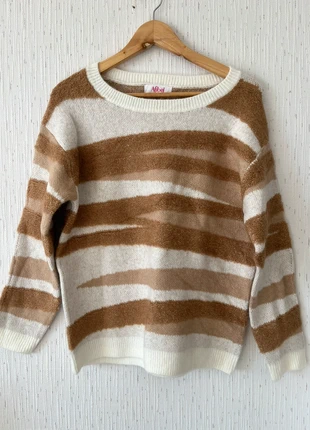 Pull maille douce beige & marron – Taille L 40 – ultra confortable – Afibel, brand: Afibel, condition: New without tags, size: L / 40 / 12, €10.00, €11.20 includes Buyer Protection Pro