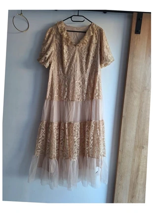 R0023. Robe longue dentelle nude T2XL neuve, zustand: Sehr gut, größe: XXL / 44 / 16, 18,00 €, 19,60 € beinhaltet Vinted-Käuferschutz Pro