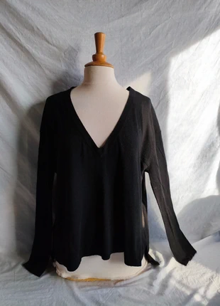 Pull noir Zara femme taille 40, marque: Zara, état: Très bon état, taille: L / 40 / 12, 9,90 €, 11,10 € Protection acheteurs incluse