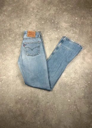 Pantalon Jeans Levis 501 Taille FR32 W23 L34 Coupe Pat d'Eph Femme Bleu Clair Coton #L19, merk: Levi's, staat: Heel goed, maat: XXS / 32 / 4, € 39,99, € 42,69 inclusief Kopersbescherming Pro