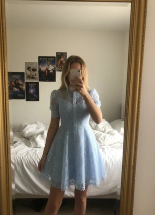 Robe Courte Dentelle Bleu Ciel – Élégante / Romantique / Printemps / Classy, marque: Lunevia, état: Très bon état, taille: M / 38 / 10, 59,99 €, 63,69 € Protection acheteurs (Pro) incluse