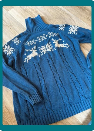 Pull de Noël légère tache, marque: Lands' End, état: Très bon état, taille: XL / 42 / 14, 15,00 €, 16,45 € Protection acheteurs incluse