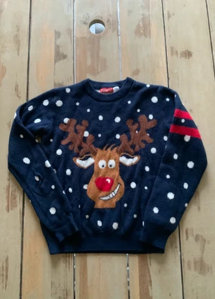 Pull de noël marine et rouge enfant pepperts taille :8/10 ans, brand: Pepperts, condition: Good, size: 8 years / 128 cm, €2.00, €2.80 includes Buyer Protection