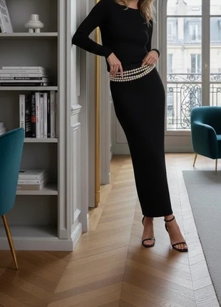 Jupe longue maille fine Yves Saint Laurent - noire taille M, brand: Yves Saint Laurent, condition: Very good, size: M / 38 / 10, €120.00, €126.70 includes Buyer Protection