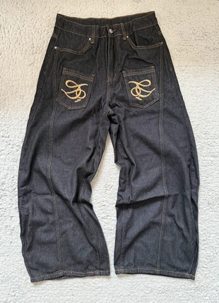 Jeans large y2k style vintage motif, marca: Vintage Dressing, estado: Novo sem etiquetas, tamanho: M, €55.00, €58.45 inclui Proteção do Comprador