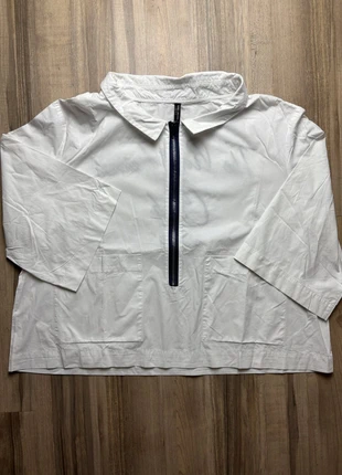 Chemise oversize blanche Zara "The Real Friends Club" Taille L, style streetwear, marke: Zara Trafaluc, zustand: Sehr gut, größe: L / 40 / 12, 10,00 €, 11,20 € inklusive Vinted-Käuferschutz