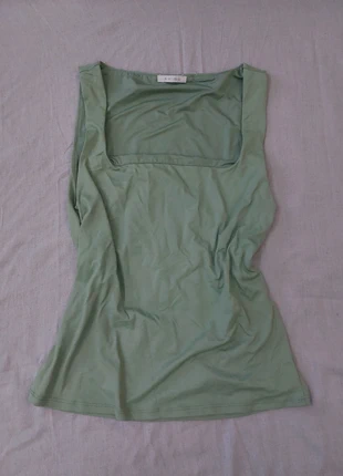 Débardeur élastique vert, marque: New Yorker, état: Neuf sans étiquette, taille: XL / 42 / 14, 2,00 €, 2,80 € Protection acheteurs incluse