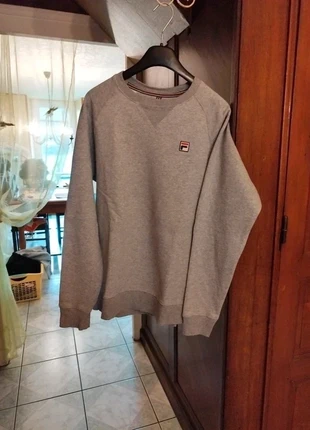 Pull sweatshirt gris Fila pozzi crewneck homme S/36 vintage sportswear menswear jumper, brand: FILA, condizioni: Ottime, taglia: S, €11.00, €12.25 include la Protezione acquisti