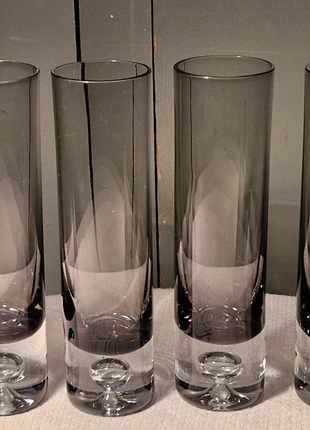 4 Verres Tappio Wirkkala Kosta Poppi des années 70's - Verre soufflé avec sa bulle d'air, brand: Tappio Wirkkala, condition: Very good, €50.00, €53.20 includes Buyer Protection