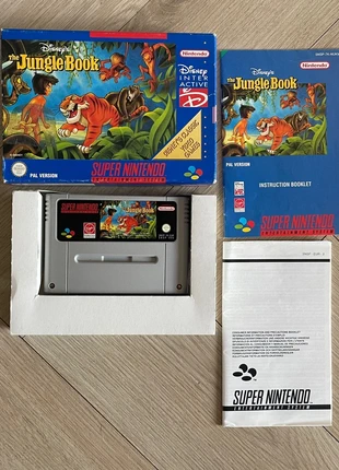 The Jungle Book Snes - Compleet in doos, staat: Heel goed, € 49,95, € 53,15 inclusief Kopersbescherming