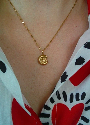 Le coquillage infini 🌟 collier acier inoxydable réglable ajustable doré, marke: acier inoxydable, zustand: Sehr gut, 8,00 €, 9,10 € beinhaltet Vinted-Käuferschutz Pro