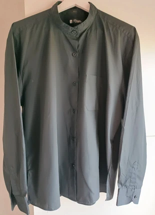 Camisa negra con cuello mao, ideal para uniforme o uso diario🖤, marque: Local, état: Bon état, taille: 4XL / 48 / 20, 2,50 €, 3,33 € Protection acheteurs incluse